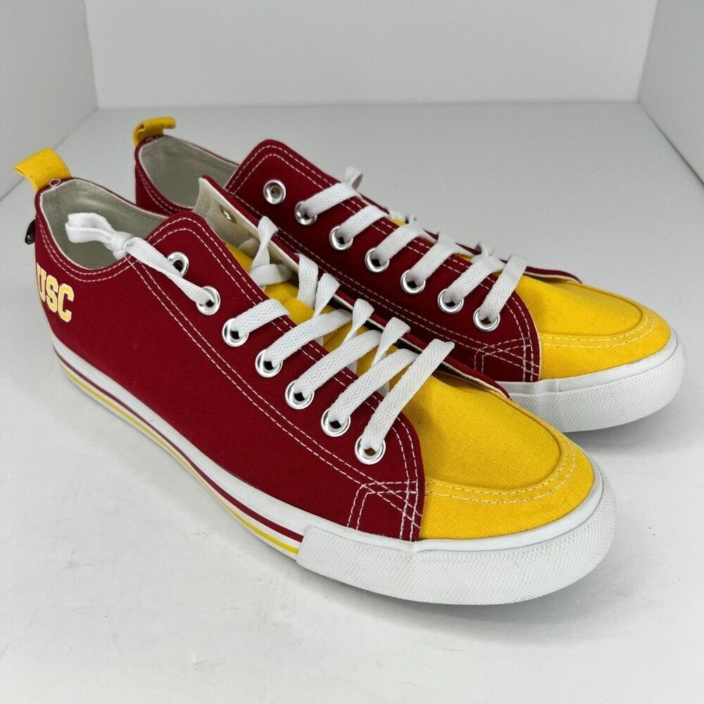 University of Southern California Unisex Red Yellow Size 9M 11W Canvas Shoes - Picture 2 of 9